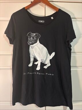 Gabrielle Geppert Paris 31 Palais Royal Jack Russell T-shirt Size XL